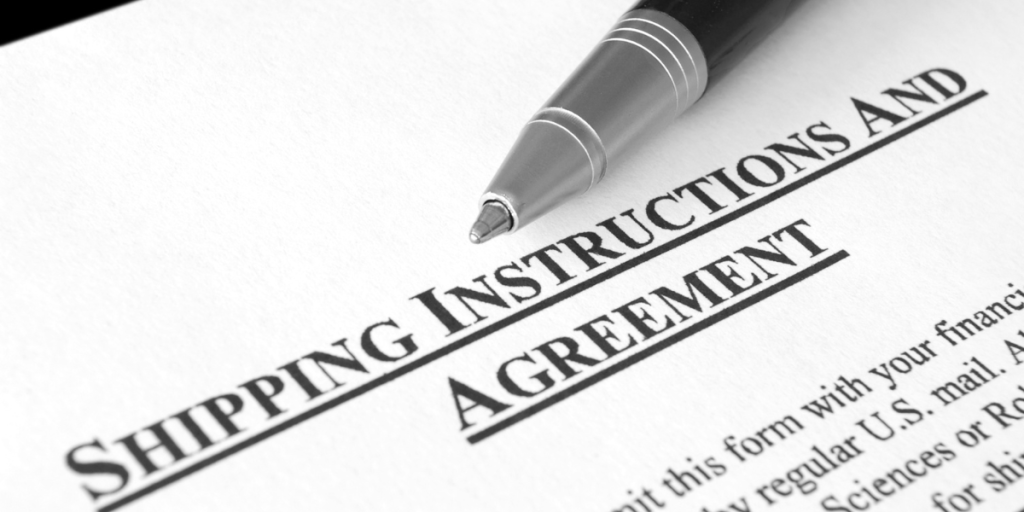 shipping instruction