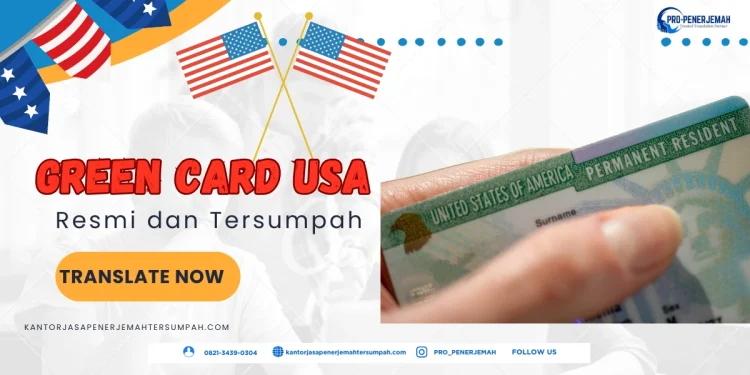 Jasa Penerjemah Green Card USA
