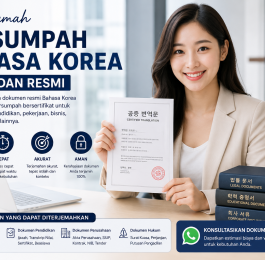 penerjemah tersumpah bahasa korea