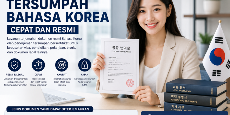 penerjemah tersumpah bahasa korea